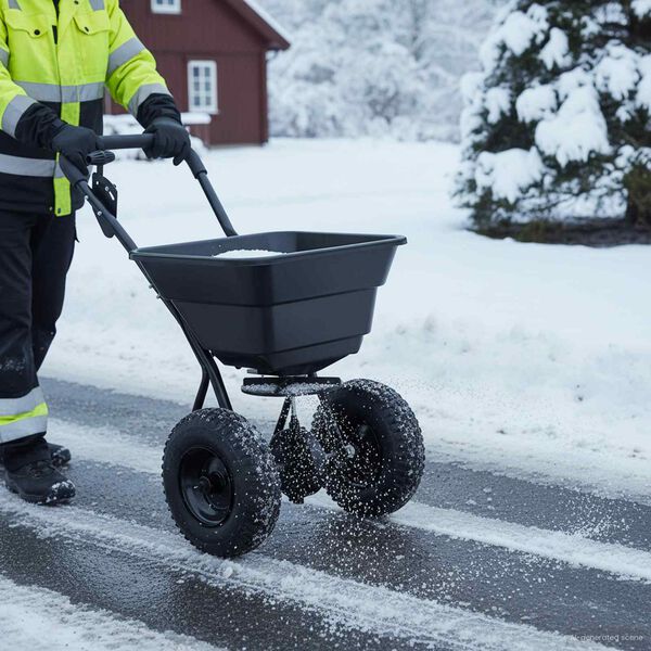 vidaXL Rasipač Crna 53 x 81,5 x 78 cm PVC i čelik