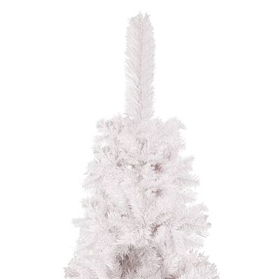 vidaXL Tanko osvijetljeno božićno drvce bijelo 180 cm