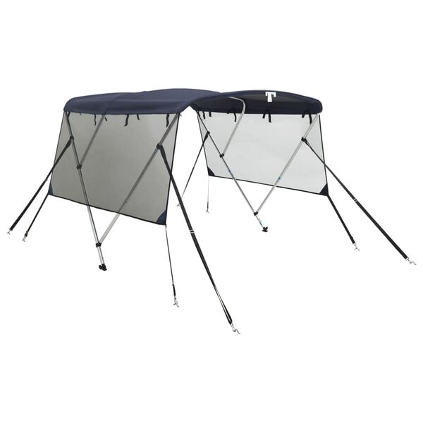 vidaXL Tenda bimini s 3 luka i mrežastim zidovima 183x(137-152)x137 cm