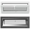 vidaXL Prozor za podrum RISOR 110 x 40 cm PVC i staklo Antracit
