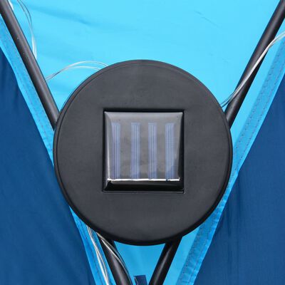 vidaXL Šator za zabave LED s 4 bočna zida 3,6 x 3,6 x 2,3 m plavi