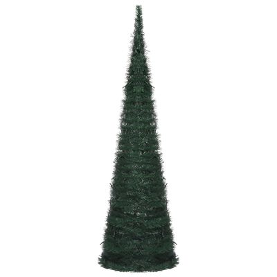 vidaXL Prigodno osvijetljeno umjetno božićno drvce zeleno 150 cm