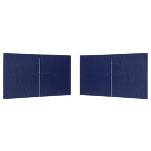 vidaXL Zid &scaron;atora za zabavu 2 kom. 400 x 195 cm Plava PE i čelik