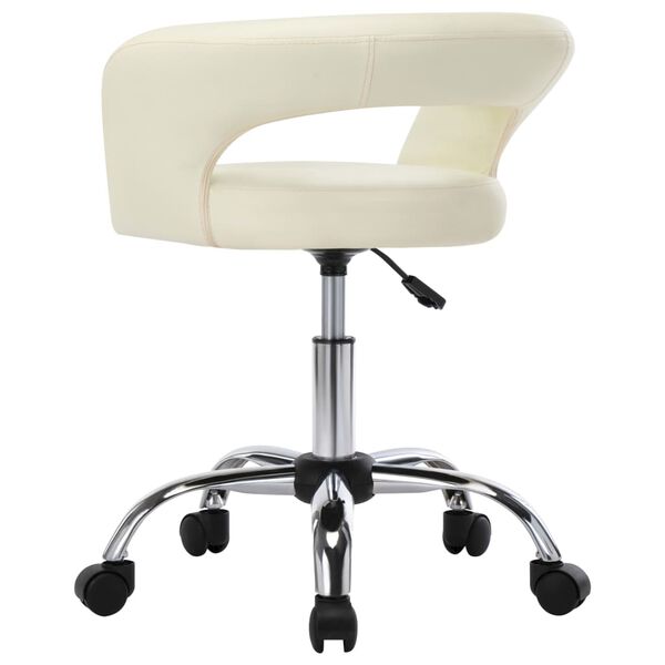 vidaXL Blagovaonske stolice od umjetne kože 2 kom krem