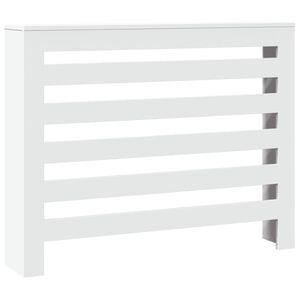 vidaXL Pokrov za radijator bijeli 104 x 20 x 82 cm konstruirano drvo