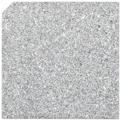 vidaXL Utezi za suncobran 4 kom sivi granitni kvadratni 100 kg