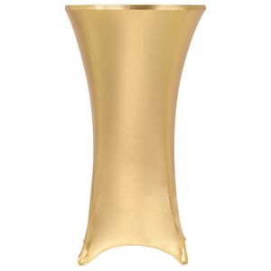 vidaXL Navlake za stol 2 kom rastezljive 60 cm zlatne