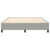 vidaXL Okvir za krevet s oprugom svjetlosivi 160 x 200 cm od tkanine
