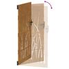 vidaXL Vrtna vrata 85 x 175 cm od čelika COR-TEN s uzorkom trave