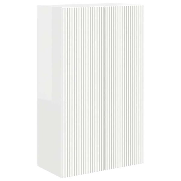 vidaXL TV zidni ormar Zidne Visoki sjaj bijela 59,5 x 31 x 100 cm