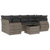 vidaXL 7-dijelni set vrtnih sofa sivi od poliratana