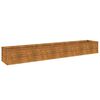 vidaXL Povi&scaron;ena vrtna gredica 291x50x36 cm Corten čelik