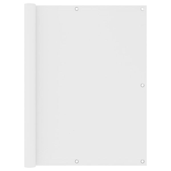 vidaXL Balkonski zastor bijeli 120 x 600 cm od tkanine Oxford