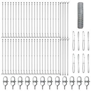 vidaXL Stup za ogradu Srebrna