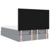 vidaXL Otomanski krevet s madracem&LED svijetlosivi 140x190 cm tkanine