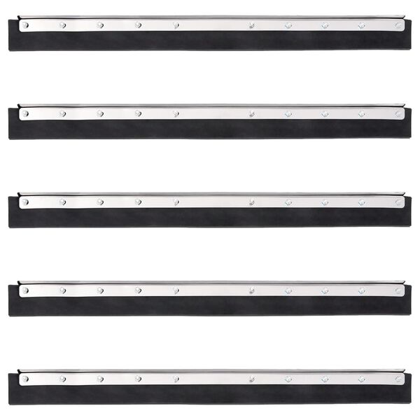 vidaXL Glave za podni brisač 5 kom 75x2x5 cm od čelika i gume