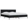 vidaXL Okvir za krevet crni 180 x 200 cm konstruirano drvo i metal