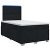 vidaXL Boxspring krevet s madracem Crna 120 x 200 cm Tkanina