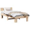 vidaXL Krevetna konstrukcija Prirodna 90 x 190 cm Čvrsto borovo drvo