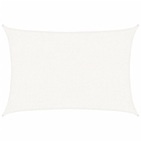 vidaXL Jedro za za&scaron;titu od sunca 160 g/m&sup2; bijelo 2 x 2,5 m HDPE