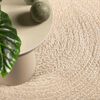 vidaXL Tepih ZIZUR 200 x 200 cm s izgledom jute unutarnji i vanjski