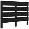 vidaXL Uzglavlje crno 100 x 3 x 80 cm od masivne borovine