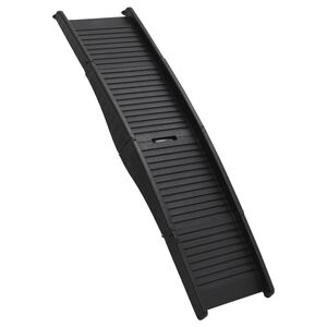 vidaXL Sklopiva rampa za pse crna 153 x 40 x 12,5 cm od plastike