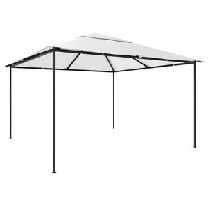 vidaXL Sjenica 4 x 4 x 3 m bijela 180 g/m&sup2;