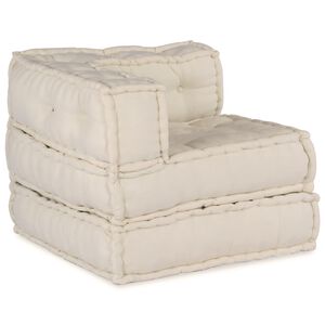 vidaXL Modularna sofa Tkanina Krem 210 x 70 x 56 cm