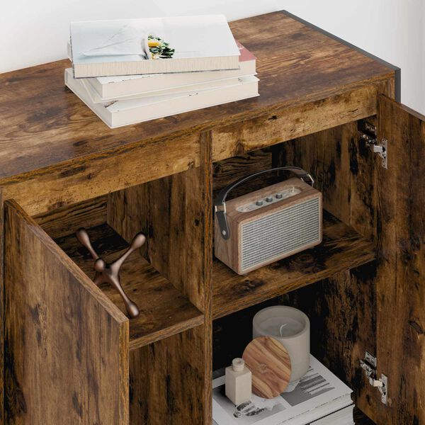 vidaXL Pomoćni ormarić Dimni hrast 79 x 36 x 75 cm Konstruirano drvo