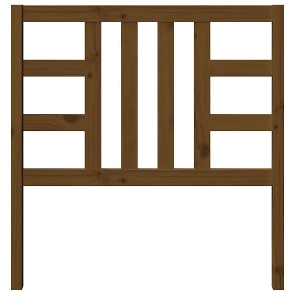 vidaXL Uzglavlje za krevet boja meda 96 x 4 x 100 cm masivna borovina