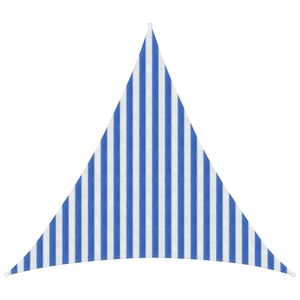 vidaXL Jedrilica za sunčevu sjenu Plava i bijela 3 x 3 x 3 m HDPE
