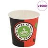 vidaXL Jednokratne papirnate &scaron;alice za kavu 1000 kom 120 ml
