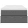 vidaXL Krevet s madracem i skladi&scaron;tem Tamno siva 90 x 190 cm Poliester