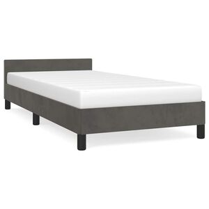 vidaXL Okvir za krevet bez madraca tamnosivi 90x190 cm bar&scaron;unasti