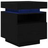 vidaXL Noćni ormar s ladicama 2 pcs Crni hrast 40 x 39 x 48,5 cm