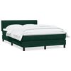 vidaXL Box Spring krevet s madracem tamno zeleni 160x220 cm bar&scaron;un