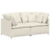 vidaXL Modularna sofa s jastucima, bar&scaron;unasta krem