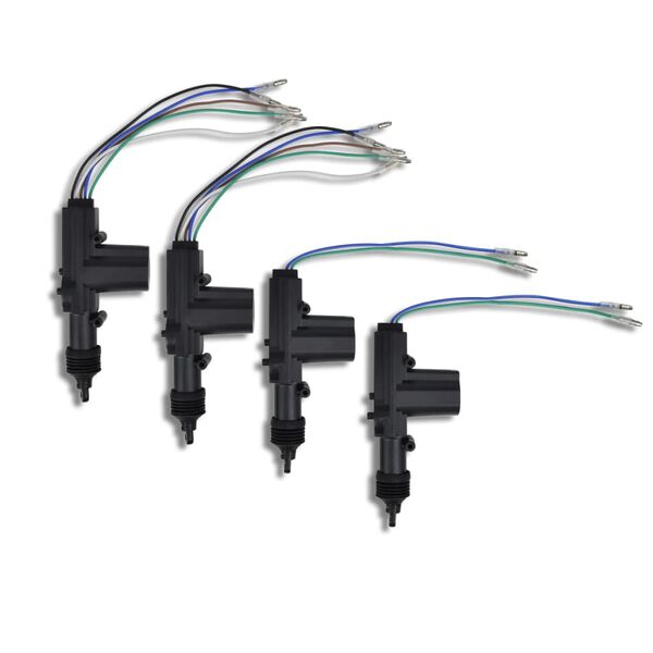 Set centralne brave za automobil s 2 daljinska ključa i 4 motora 12 V