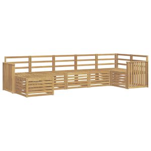 vidaXL Set vanjskih sofa 7 kom. Bijela