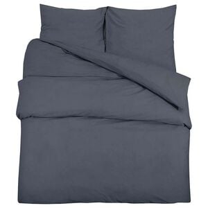 vidaXL Set posteljine za poplun antracit 240x220 cm pamučni