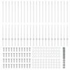vidaXL Ograda s postovima Srebrno 1,4 x 50 m Čelik