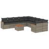 vidaXL Patio Sofa Set 10-sjedala Grey