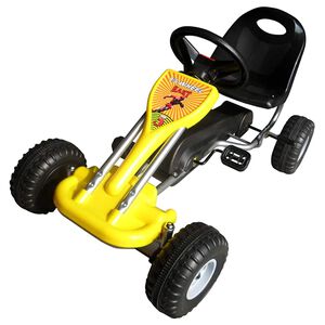 vidaXL Go Kart Auto s Pedalama Žuti