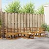 vidaXL Set vanjskih sofa 8 pcs Prirodna Čvrsto drvo akacije