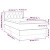 vidaXL Box spring krevet s madracem tamnoplavi 80 x 200 cm bar&scaron;unasti