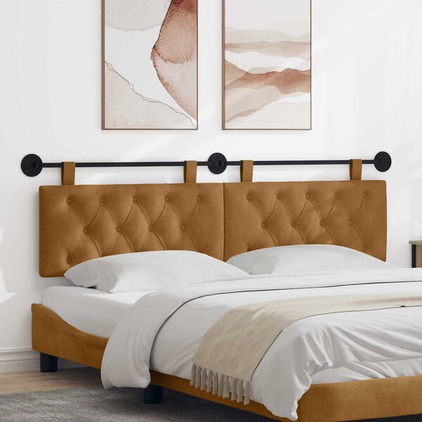 vidaXL Držeće uzglavlje Zidne Smeđa 190 x 55 x 7 cm Bar&scaron;un