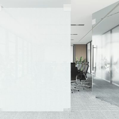 vidaXL Prozorska folija matirana bijela 45 x 1000 cm PVC