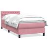 vidaXL Box Spring krevet s madracem ružičasti 80x210 cm samt