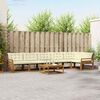 vidaXL Set vanjskih sofa s jastukom 7 pcs Prirodna i krem